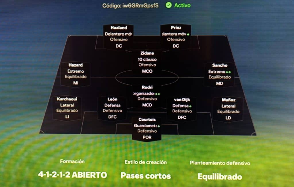 Táctica 4-1-2-1-2